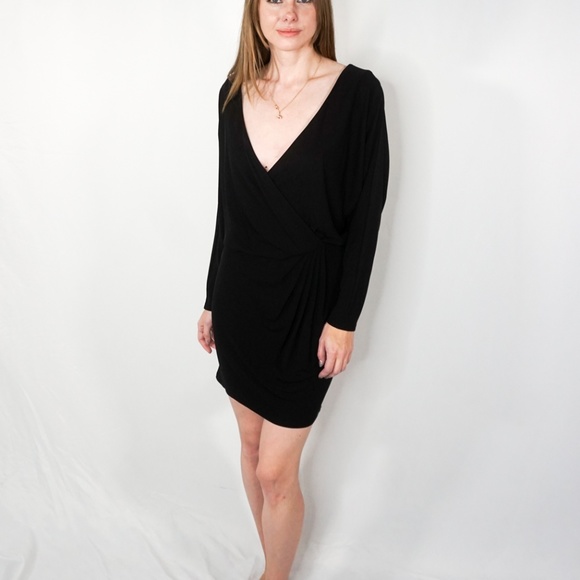 HAUTE HIPPIE Long Sleeve Black Mini Dress - Picture 5 of 8